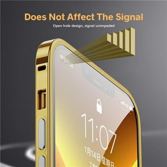 Metal Frame Shockproof Case For iPhone 14 13 Pro Max 12 11 PRO Camera Le… - Picture 5 of 10